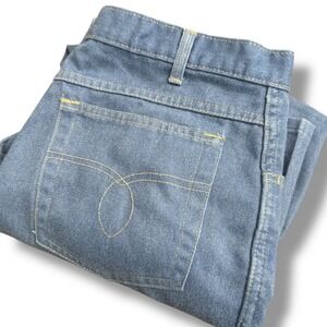 Towncraft Mens Blue Denim Jeans 38x30 (36x30) Straight Leg Classic Fit Cotton